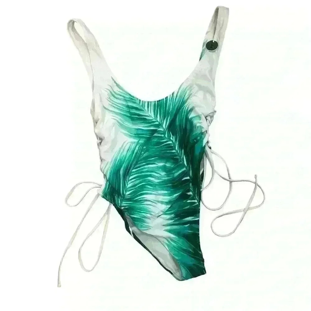 NWT FOREVER 21 ONE PIECE PALM BATHING SUIT